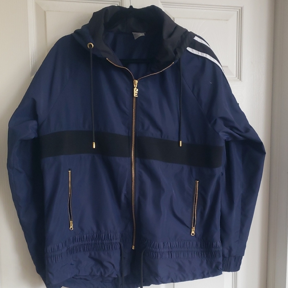 P.E Nation Navy Windbreaker with Gold Details